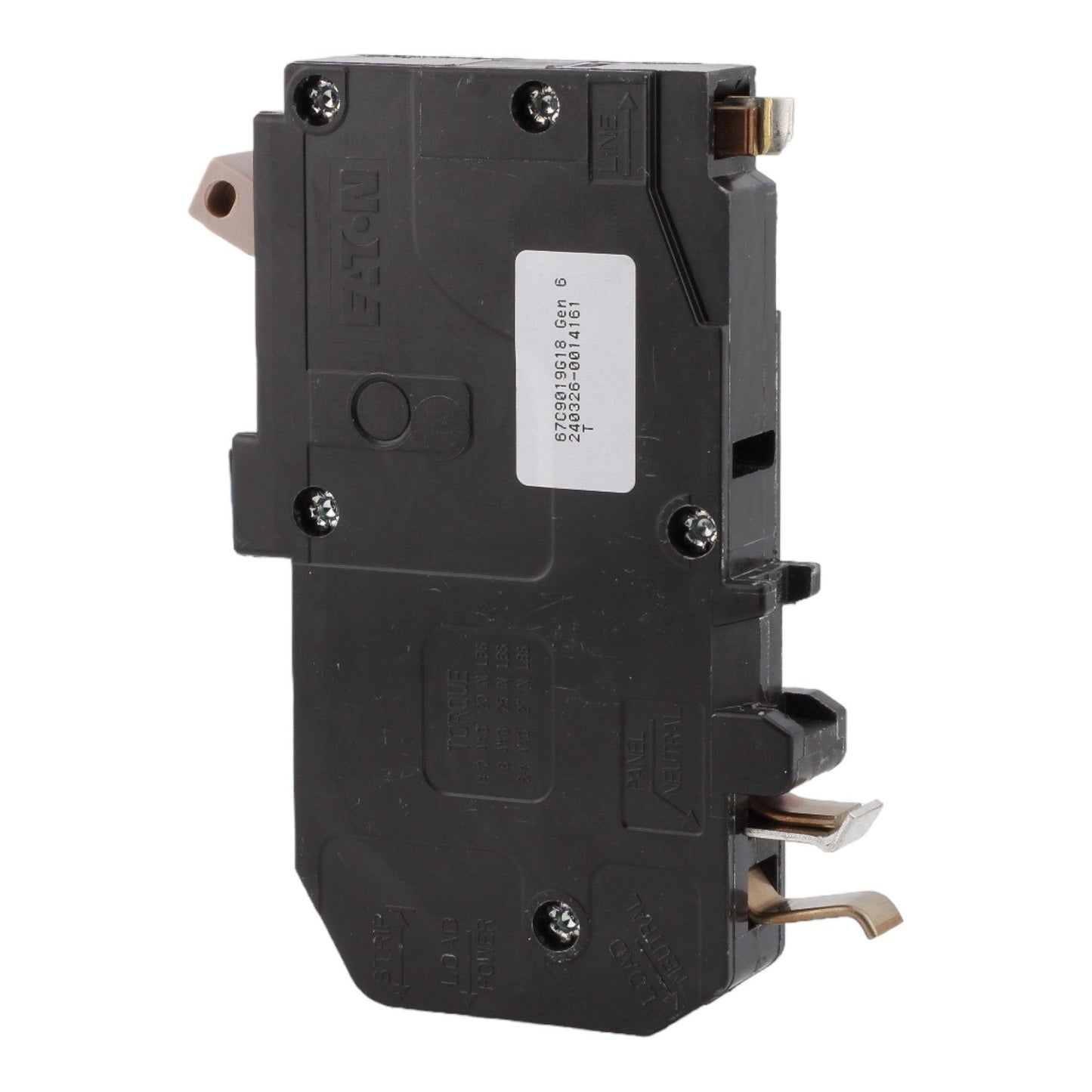 Eaton CHFP120DF 20A 120V Single Pole Dual Function AFCI/GFCI Circuit Breaker - Plug-On Neutral for CH Load Centers