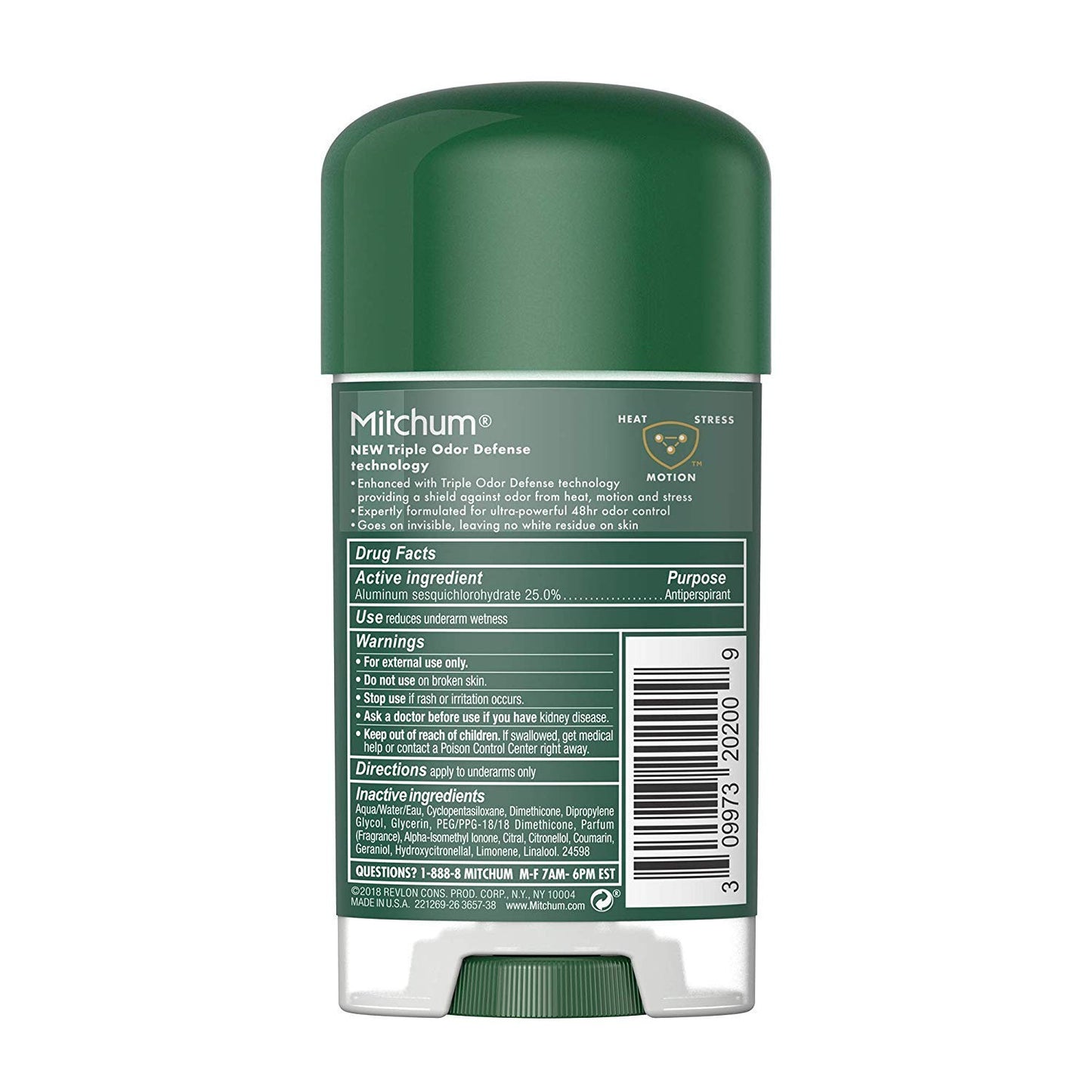 Mitchum Power Gel Anti-Perspirant and Deodorant, Mountain Air Scent, 2.25 oz (63g) – Pack of 6
