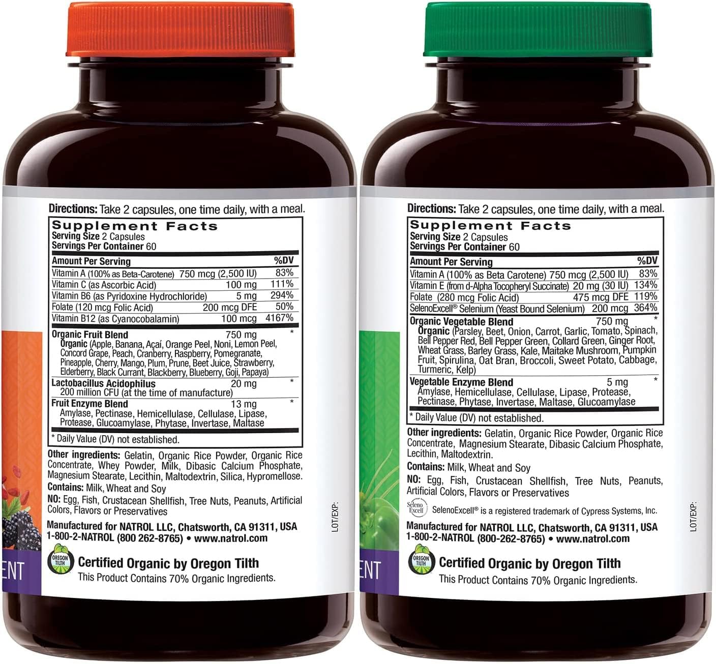 Verem JuiceFestiv Daily Fruit & Veggie, 120 Capsules Each (Pack of 2)