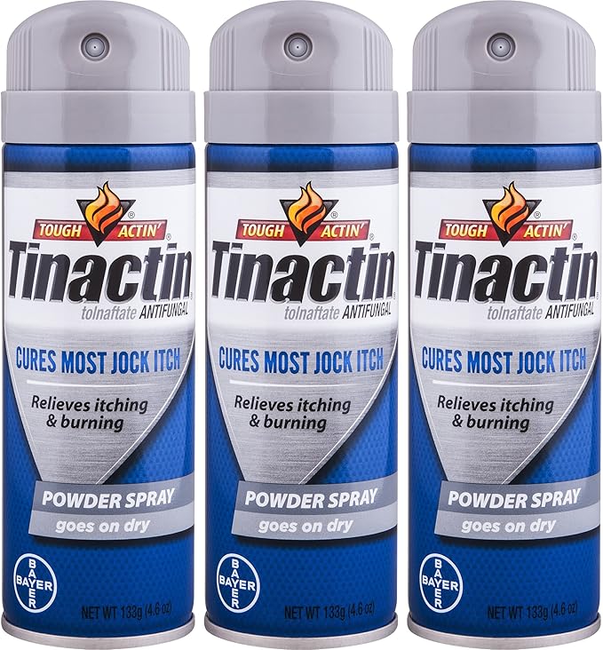 Tinactin Jock Itch Antifungal Powder Spray – 4.6 oz (Pack of 3)