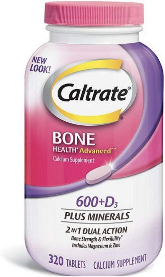 Caltrate 600+D3 (320 Count) - Calcium & Vitamin D Supplement Tablets