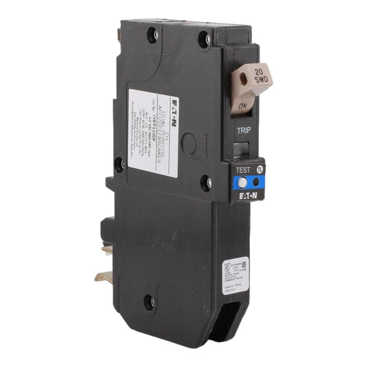 Eaton CHFP120DF 20A 120V Single Pole Dual Function AFCI/GFCI Circuit Breaker - Plug-On Neutral for CH Load Centers