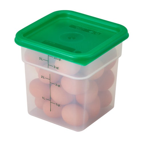 Cambro SFC2452 - Square Green Lid for 2 and 4 Qt. Storage Containers