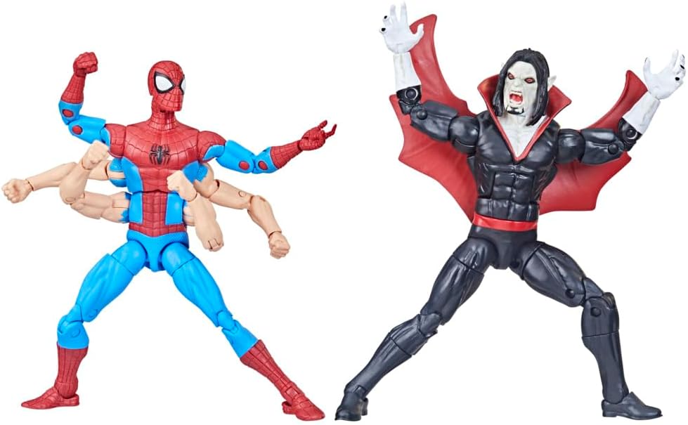 The Amazing Spider-Man Marvel Legends Set - Includes 2 Figurines: Spider-Man & Morbius - 15 cm