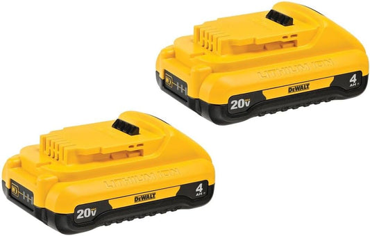 DEWALT 20V MAX Lithium-Ion Battery 2-Pack, 4.0Ah (DCB240-2)
