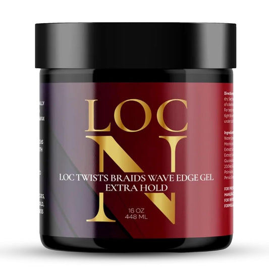 Loc N Twist Braids & Edge Control Gel – Extra Hold, 16 oz