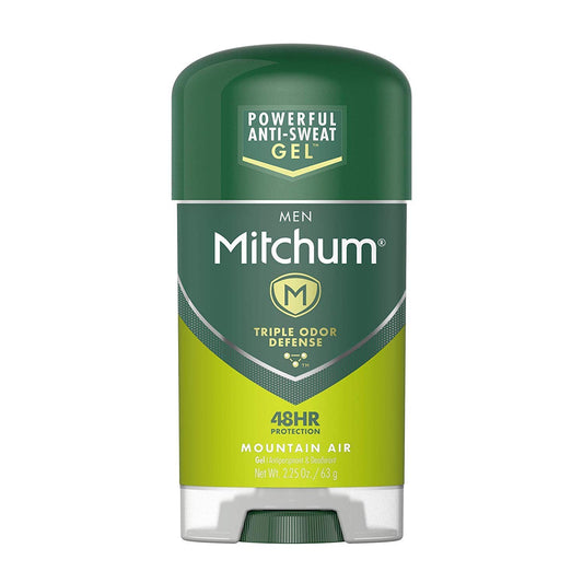 Mitchum Power Gel Anti-Perspirant and Deodorant, Mountain Air Scent, 2.25 oz (63g) – Pack of 6