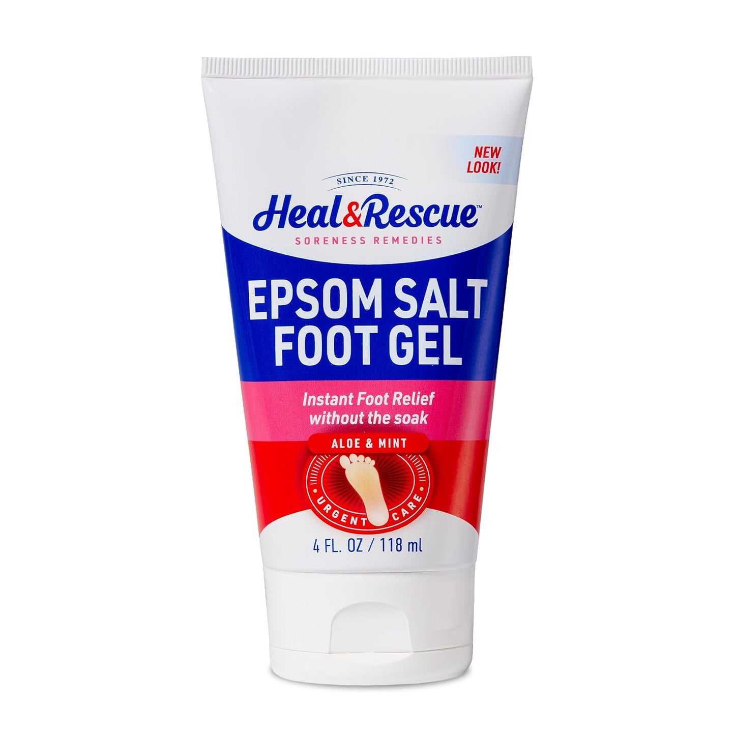 Heal&Rescue Epsom Salt Foot Gel, 4 Ounce, Soothing Relief