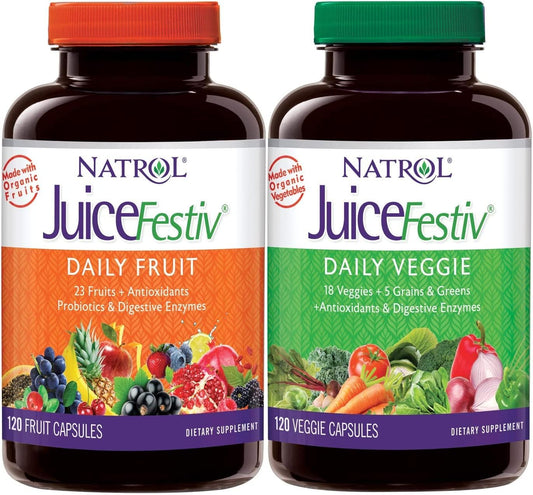 Verem JuiceFestiv Daily Fruit & Veggie, 120 Capsules Each (Pack of 2)