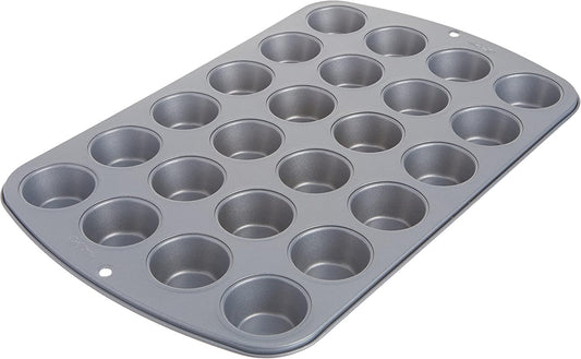 Wilton Recipe Right Mini Muffin Pan, 24‑Cup, Nonstick